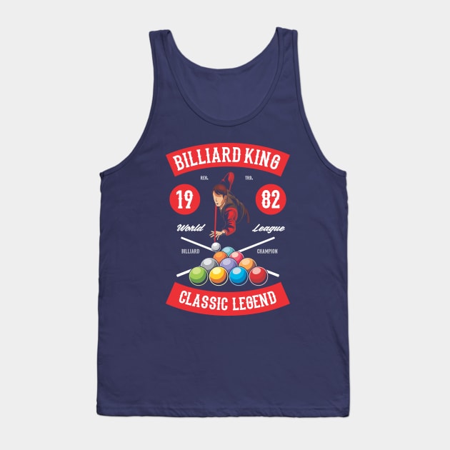 Billiard Series: The Billiard King (Classic Legend) Vintage Tank Top by Jarecrow 